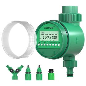 1pc Water Timer For Garden Irrigation System; Automatic Digital Sprinkler Timer LCD Display Hose Timer With Y-Shaped Quick Connector; Watering Pr