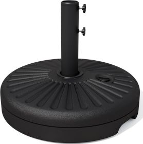 81.5lb Max Capacity Patio Umbrella Stand, Outdoor Umbrella Base Water Filled Stand, Heavy Duty Market Umbrella Holder for Patio, Deck