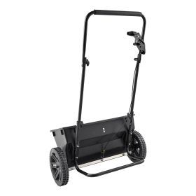 Walk-Behind Push Spreader, 50LBS Capacity, Drop Spreader with Hopper Grate, 18 in Spreading Width & 30 Settings, 10 in All Terrain Tires