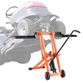 Lawn Mower Lift with Hydraulic Jack, 500 Lbs Weight Capacity, Solid Carbon Steel Lawn Mower Lift