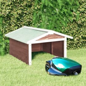 Lawn Mower Garage Mocca and White Solid firwood, plywood Medium