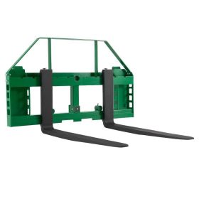 Pallet Fork Frame Attachment With 36-inch Skid Steer Forks For JD Tractors (Option: Default)