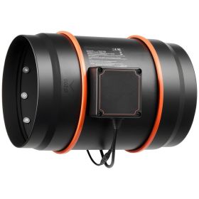 Inline Duct Fan Kit Carbon Filter, 807 CFM 8 Inch EC Motor Exhaust Ventilation Fan With 10-Speed, PWM Controller, App Control, Timer, Cooling For (Option: Default)