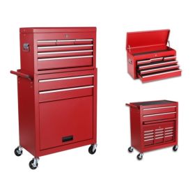 8 DRAWERS TOOL CABINET COMBO (Option: Tool cabinet-Red)