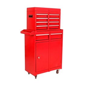Removable 5-drawer Tool Box (Option: Red)