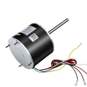 Condenser Fan Motor With Capacitor, 1 3HP 1075RPM 208-230V, Compatible With GE Genteq K55HXGDD-81195 5KCP39GGY209AS, Fasco D925 D7908, Dayton EM3 (Option: Default)