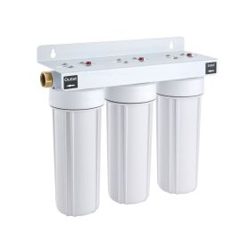 RV Water Filter System, 5-Micron 3 Stage Premium RV Water Filtration System Replacement With Three Cartridges For RVs & Campers, Reduces Sediment (Option: Default)