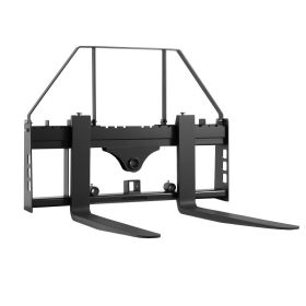 Pallet Fork Frame Attachment With 48-inch Skid Steer Pallet Forks 4000 Lbs (Option: Default)